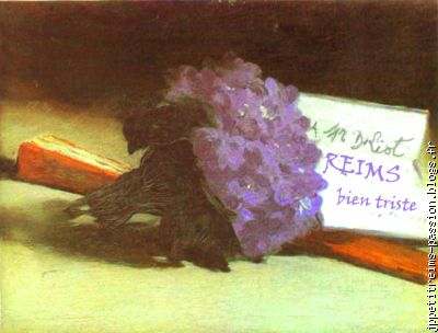 Au calme, nous remettons à David le bouquet de violettes de Manet.