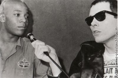 Basquiat avec Glenn O'Brien, au cours de "TV Party" en 1979