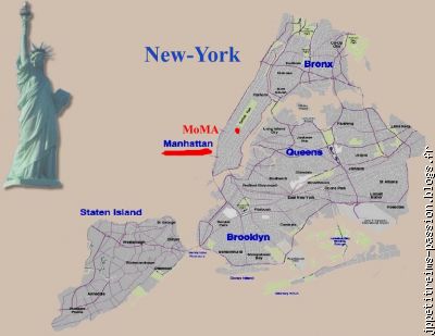 Les quartiers de New-York pour situer les lieux familiers de Basquiat